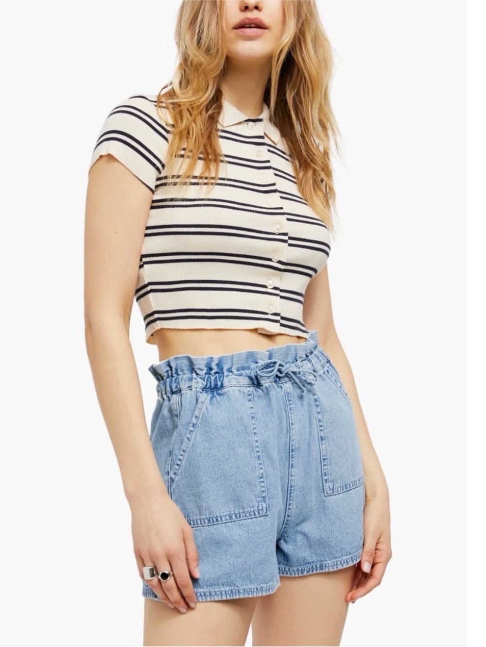 BDG Hazel Paper Bag Shorts, S NWT
